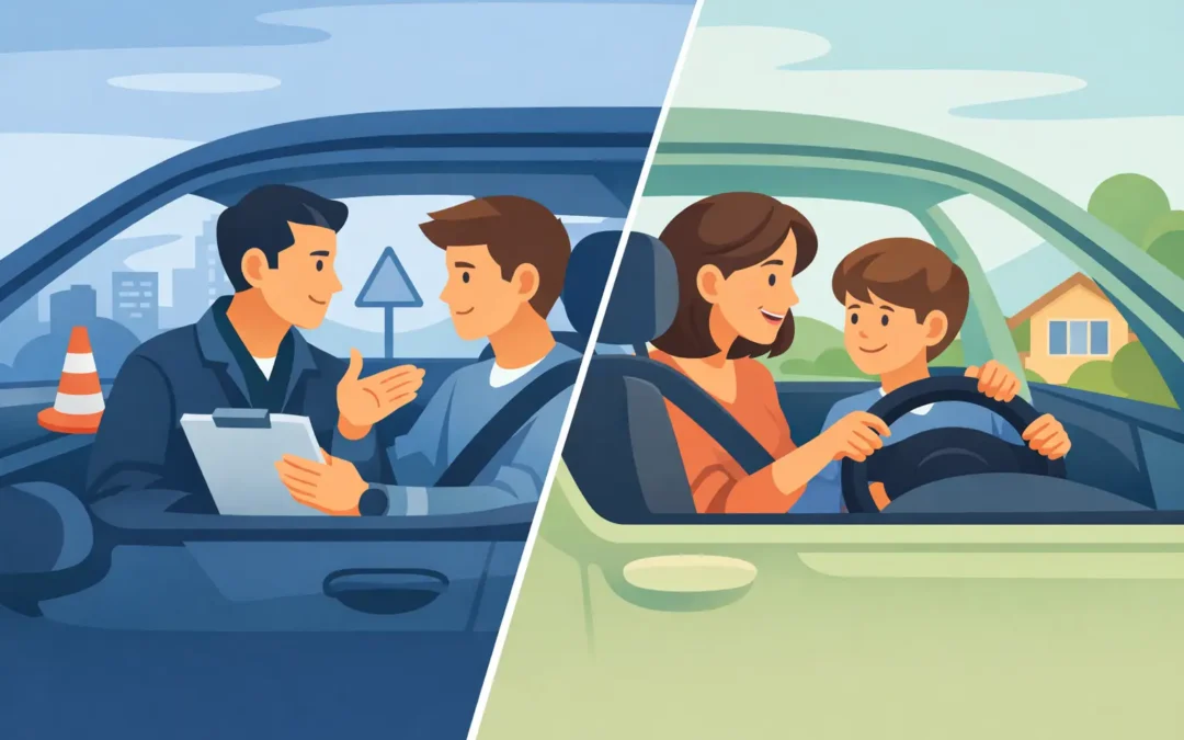 Private Driving Lessons vs Parent Teaching